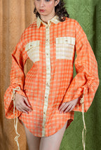 Tangerine Shirt Dress