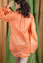 Tangerine Shirt Dress