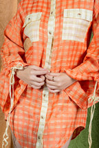 Tangerine Shirt Dress