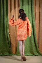 Tangerine Shirt Dress