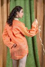 Tangerine Shirt Dress