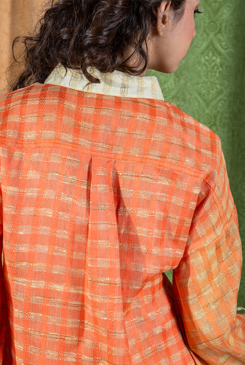 Tangerine Shirt Dress