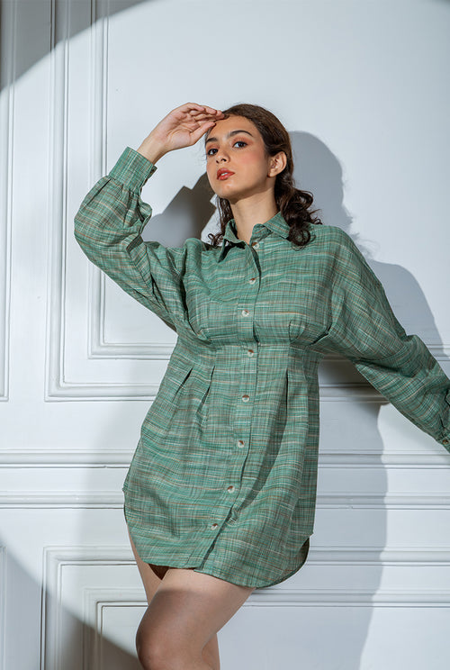 Forest Shirt Dress